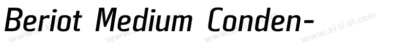 Beriot Medium Conden字体转换